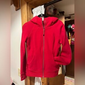 Lululemon Red Scuba Full Zip